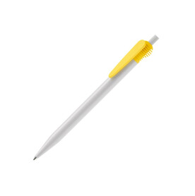 Kugelschreiber Cosmo Hardcolour - Weiss / Gelb bedrucken, Art.-Nr. LT87610-N0141 Kugelschreiber Cosmo Hardcolour - Weiss / Gelb bedrucken, Art.-Nr. LT87610-N0141