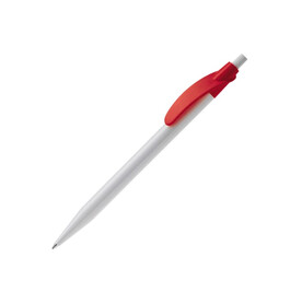 Kugelschreiber Cosmo Hardcolour - Weiss / Rot bedrucken, Art.-Nr. LT87612-N0121 Kugelschreiber Cosmo Hardcolour - Weiss / Rot bedrucken, Art.-Nr. LT87612-N0121