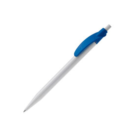 Kugelschreiber Cosmo Hardcolour - Weiss / Royalblau bedrucken, Art.-Nr. LT87612-N0114 Kugelschreiber Cosmo Hardcolour - Weiss / Royalblau bedrucken, Art.-Nr. LT87612-N0114