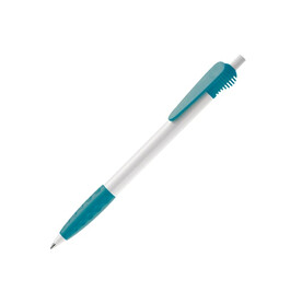 Kugelschreiber Cosmo Grip HC - Weiss / Türkis bedrucken, Art.-Nr. LT87620-N0137 Kugelschreiber Cosmo Grip HC - Weiss / Türkis bedrucken, Art.-Nr. LT87620-N0137