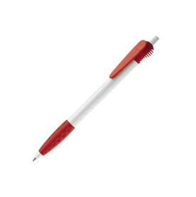 Kugelschreiber Cosmo Grip HC - Weiss / Rot bedrucken, Art.-Nr. LT87620-N0121 Kugelschreiber Cosmo Grip HC - Weiss / Rot bedrucken, Art.-Nr. LT87620-N0121
