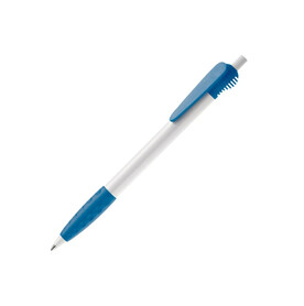 Kugelschreiber Cosmo Grip HC - Weiss / Hellblau bedrucken, Art.-Nr. LT87620-N0112 Kugelschreiber Cosmo Grip HC - Weiss / Hellblau bedrucken, Art.-Nr. LT87620-N0112