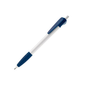 Kugelschreiber Cosmo Grip HC - Weiss / Dunkelblau bedrucken, Art.-Nr. LT87620-N0110 Kugelschreiber Cosmo Grip HC - Weiss / Dunkelblau bedrucken, Art.-Nr. LT87620-N0110