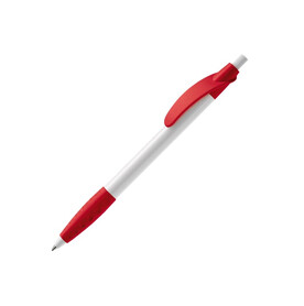 Kugelschreiber Cosmo Grip HC - Weiss / Rot bedrucken, Art.-Nr. LT87622-N0121 Kugelschreiber Cosmo Grip HC - Weiss / Rot bedrucken, Art.-Nr. LT87622-N0121