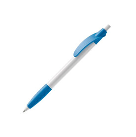 Kugelschreiber Cosmo Grip HC - Weiss / Hellblau bedrucken, Art.-Nr. LT87622-N0112 Kugelschreiber Cosmo Grip HC - Weiss / Hellblau bedrucken, Art.-Nr. LT87622-N0112