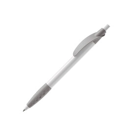 Kugelschreiber Cosmo Grip HC - Weiss / Silber bedrucken, Art.-Nr. LT87622-N0105 Kugelschreiber Cosmo Grip HC - Weiss / Silber bedrucken, Art.-Nr. LT87622-N0105