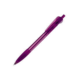 Kugelschreiber Cosmo Grip Transparent - Transparent / Purple bedrucken, Art.-Nr. LT87624-N0472
