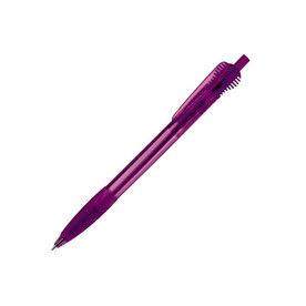 Kugelschreiber Cosmo Grip Transparent - Transparent Violett bedrucken, Art.-Nr. LT87624-N0472