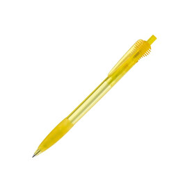 Kugelschreiber Cosmo Grip Transparent - Transparent Gelb bedrucken, Art.-Nr. LT87624-N0441 Kugelschreiber Cosmo Grip Transparent - Transparent Gelb bedrucken, Art.-Nr. LT87624-N0441