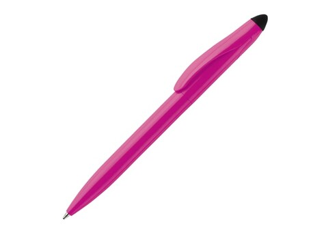 Stylus Kugelschreiber Touchy - Rosé / Schwarz bedrucken, Art.-Nr. LT87694-N7602