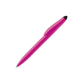 Stylus Kugelschreiber Touchy - Rosa / Schwarz bedrucken, Art.-Nr. LT87694-N7602