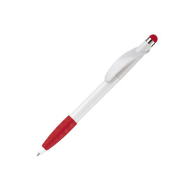 Kugelschreiber Cosmo Stylus - Weiss / Rot bedrucken, Art.-Nr. LT87695-N0121