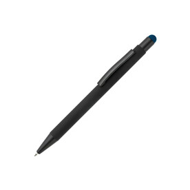 New York schwarz Gummiert Stylus - Schwarz / Dunkelblau bedrucken, Art.-Nr. LT87755-N0210