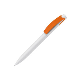 Kugelschreiber Punto - Weiss / Orange bedrucken, Art.-Nr. LT87757-N0126 Kugelschreiber Punto - Weiss / Orange bedrucken, Art.-Nr. LT87757-N0126