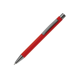 Metallkugelschreiber New York Softtouch - Rot bedrucken, Art.-Nr. LT87767-N0021