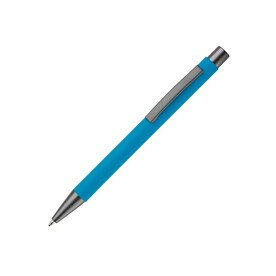 Metallkugelschreiber New York Softtouch - Hellblau bedrucken, Art.-Nr. LT87767-N0012