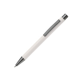 Metallkugelschreiber New York Softtouch - Weiss bedrucken, Art.-Nr. LT87767-N0001