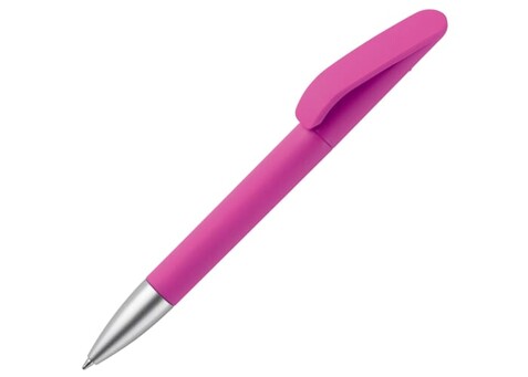 Kugelschreiber Slash soft touch R-ABS - Rosa bedrucken, Art.-Nr. LT87824-N0076