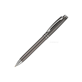 Aluminium Kugelschreiber mit 2 Ringen - Dunkelgrau bedrucken, Art.-Nr. LT87863-N0060 Aluminium Kugelschreiber mit 2 Ringen - Dunkelgrau bedrucken, Art.-Nr. LT87863-N0060