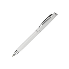 Aluminium Kugelschreiber mit 2 Ringen - Weiss bedrucken, Art.-Nr. LT87863-N0001 Aluminium Kugelschreiber mit 2 Ringen - Weiss bedrucken, Art.-Nr. LT87863-N0001