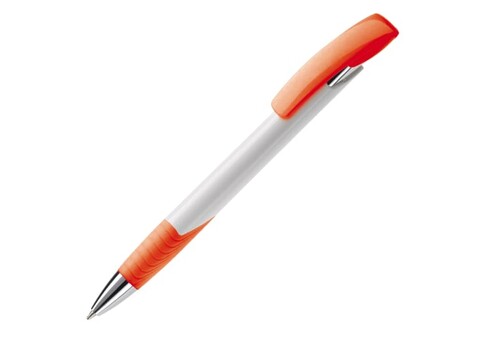 Kugelschreiber Zorro Hardcolour - Weiss / Orange bedrucken, Art.-Nr. LT87935-N0126