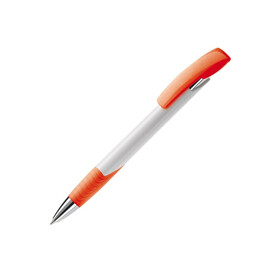 Kugelschreiber Zorro Hardcolour - Weiss / Orange bedrucken, Art.-Nr. LT87935-N0126