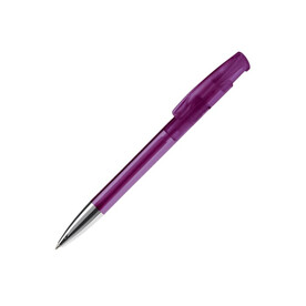 Kugelschreiber Avalon Transparent mit Metallspitze - Transparent / Purple bedrucken, Art.-Nr. LT87945-N0472