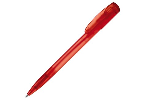 Kugelschreiber Deniro Frosty - Ecru / Rot bedrucken, Art.-Nr. LT87952-N5421