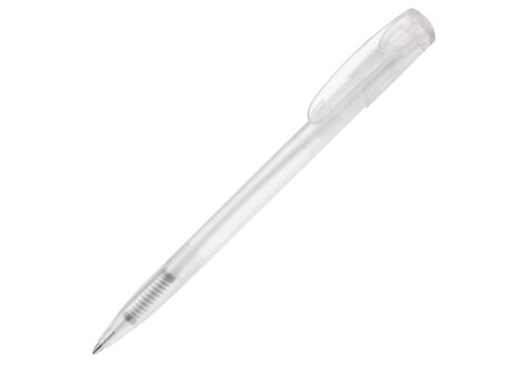 Kugelschreiber Deniro Frosty - Ecru / Weiss bedrucken, Art.-Nr. LT87952-N5401