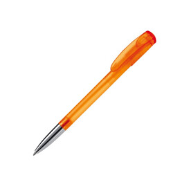 Kugelschreiber Deniro mit Metallspitze Frosty - Ecru / Orange bedrucken, Art.-Nr. LT87955-N5426
