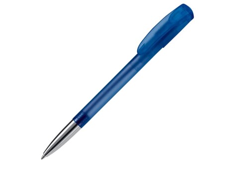 Kugelschreiber Deniro mit Metallspitze Frosty - Ecru / Hellblau bedrucken, Art.-Nr. LT87955-N5412