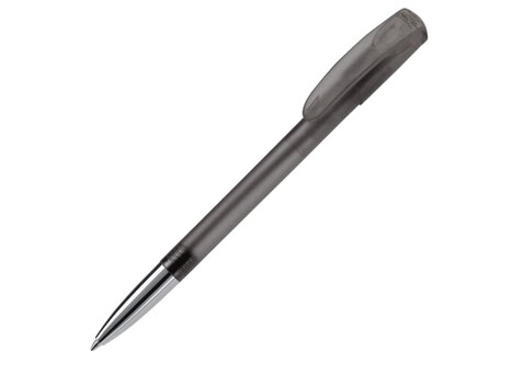 Kugelschreiber Deniro mit Metallspitze Frosty - Ecru / Schwarz bedrucken, Art.-Nr. LT87955-N5402