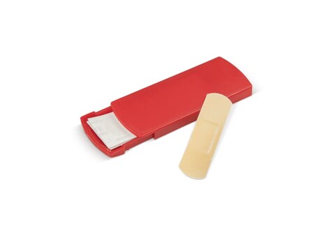 Pflasterbox - Ecru / Rot bedrucken, Art.-Nr. LT90397-N5421 Pflasterbox - Ecru / Rot bedrucken, Art.-Nr. LT90397-N5421