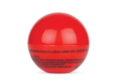 Lippenpflegebalsam Ball - Rot bedrucken, Art.-Nr. LT90478-N0021