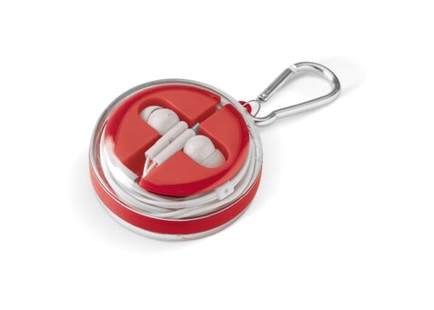 In-Ear Kopfhörer - Rot bedrucken, Art.-Nr. LT90498-N0021