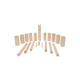 Kubb Spiel aus Holz mit Beutel - Holz bedrucken, Art.-Nr. LT90777-N0093