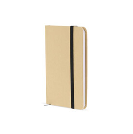 Papp-Notizbuch runde Ecken A5 - Braun bedrucken, Art.-Nr. LT91068-N0051