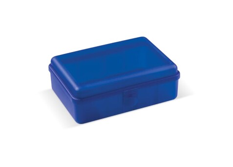 Brotdose Eins 950ml - Transparent / Blau bedrucken, Art.-Nr. LT91257-N0411