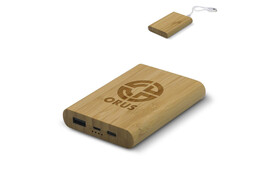  Powerbank Bambus 5.000mAh bedrucken, Art.-Nr. LT91275