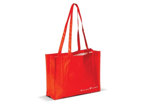Umhängetasche R-PET 110g/m² - Rot bedrucken, Art.-Nr. LT91478-N0021