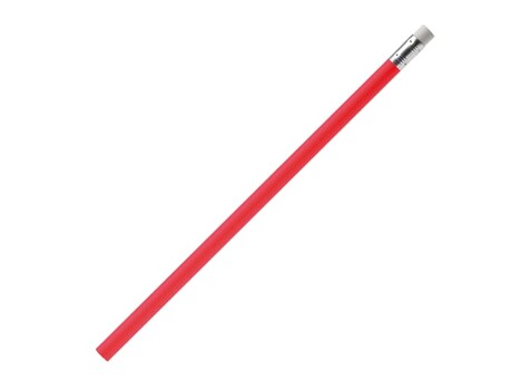 Bleistift mit Radiergummi - Rot bedrucken, Art.-Nr. LT91585-N0021