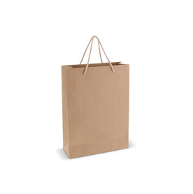 Geschenktüte aus Papier 120g/m² 24x12x33cm - Braun bedrucken, Art.-Nr. LT91626-N0051