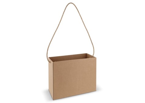 Karton-Tasche 32x16x24cm - Braun bedrucken, Art.-Nr. LT91634-N0051
