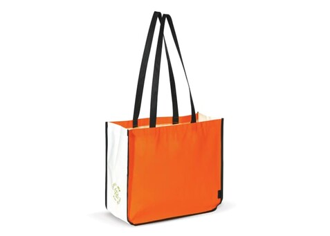 Einkaufstasche im Querformat PP Non-Woven 120g/m² - Orange bedrucken, Art.-Nr. LT91644-N0026