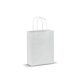 Kleine Papiertasche im Eco Look 120g/m² - Weiss bedrucken, Art.-Nr. LT91716-N0001