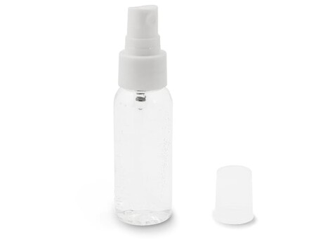 Handreinigungsspray Made in Europe 30ml - Transparent Weiss bedrucken, Art.-Nr. LT91860-N0401