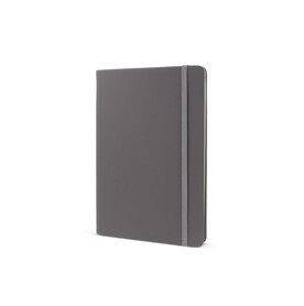 Notizbuch R-PET/PU A5 - Grau bedrucken, Art.-Nr. LT92071-N0061