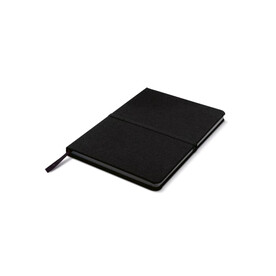 Bullet Journal DIN A5 aus RPET-Material - Schwarz bedrucken, Art.-Nr. LT92530-N0002