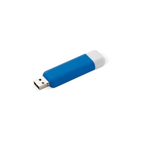 8GB USB-Stick Modular - Hellblau / Weiss bedrucken, Art.-Nr. LT93214-N1201
