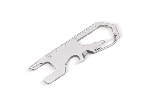 Kompaktes Multi-Tool - Silber bedrucken, Art.-Nr. LT93402-N0005